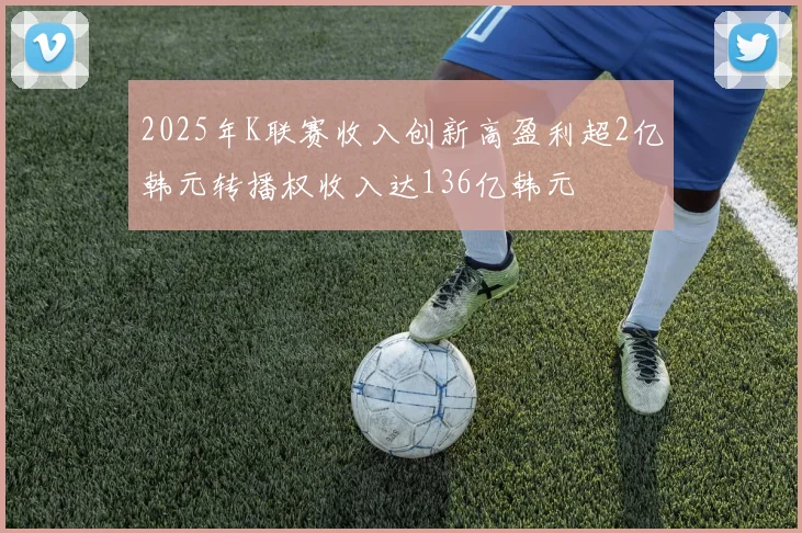 2025年K联赛收入创新高盈利超2亿韩元转播权收入达136亿韩元